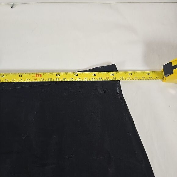 Fiesta Formal Sz XL Shiny Black Maxi Skirt Liquid Metal Dance Prom Party USA - Picture 7 of 9